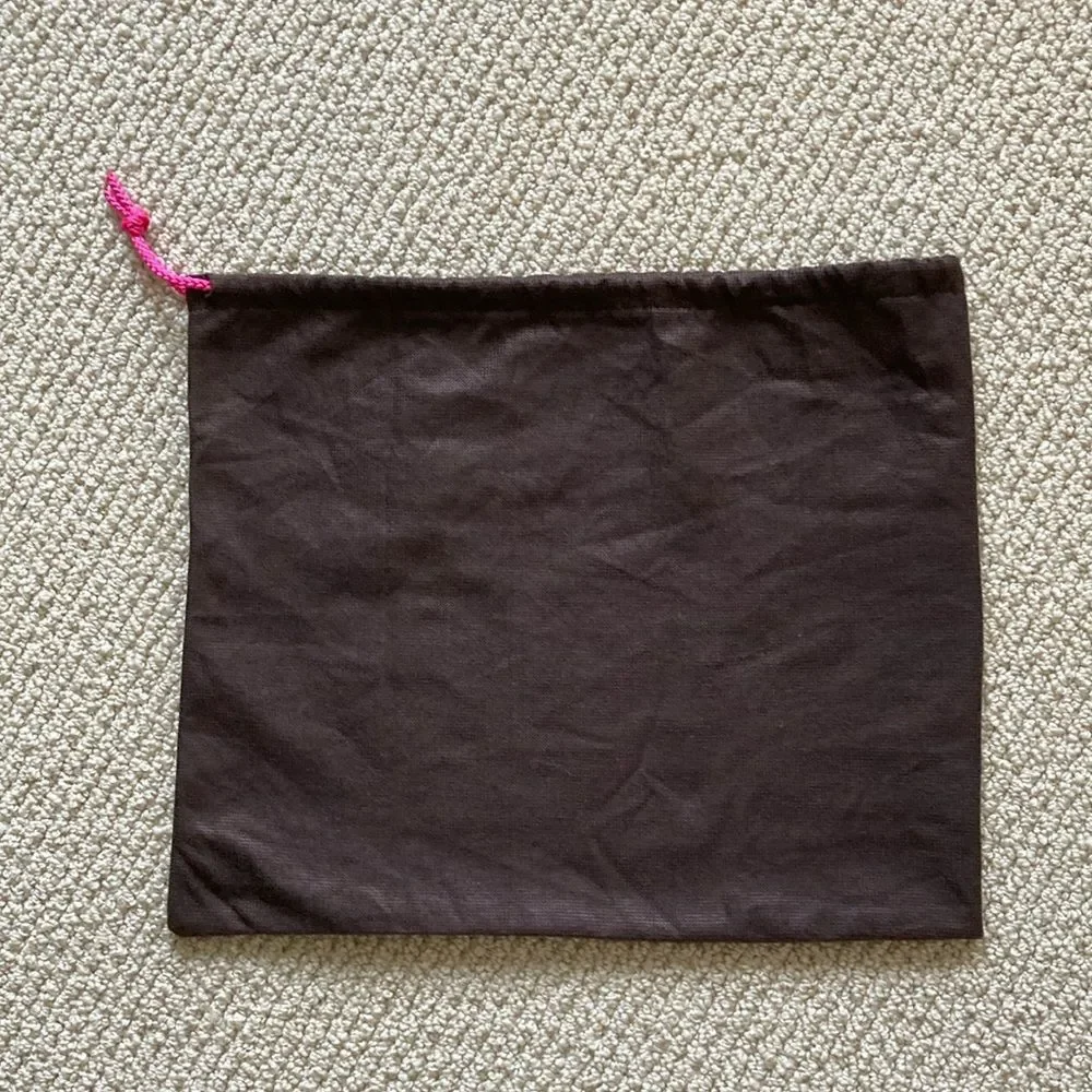 Kate Spade Medium Brown Dust Bag Purse Protection Case Slip 11.5” x 13.75” EUC